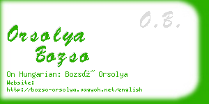 orsolya bozso business card